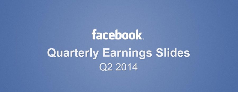 Facebook Börsenbericht Q2 2014