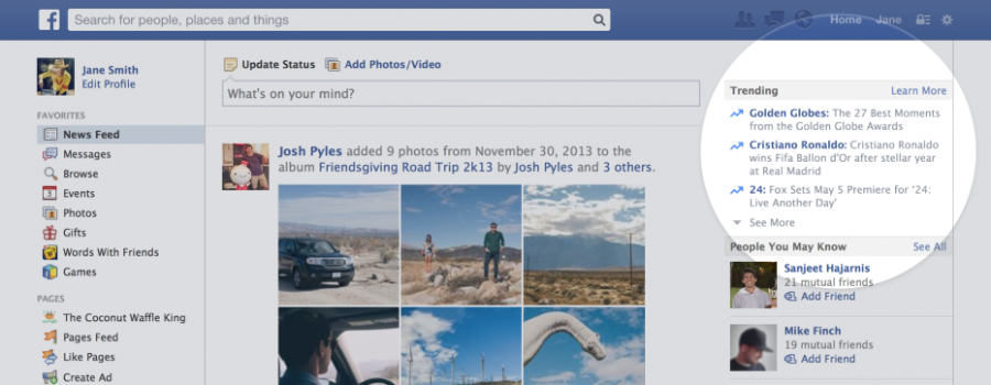 Facebook Newsfeed real-time