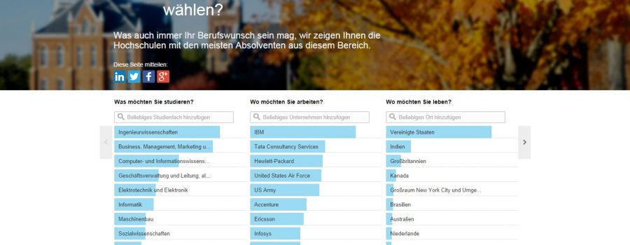 Neue LinkedIn Tools Studenten