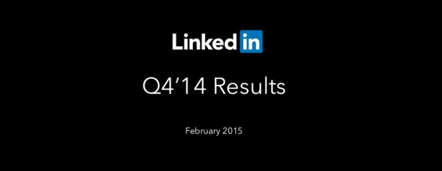 LinkedIn Quartalszahlen Q4 2014