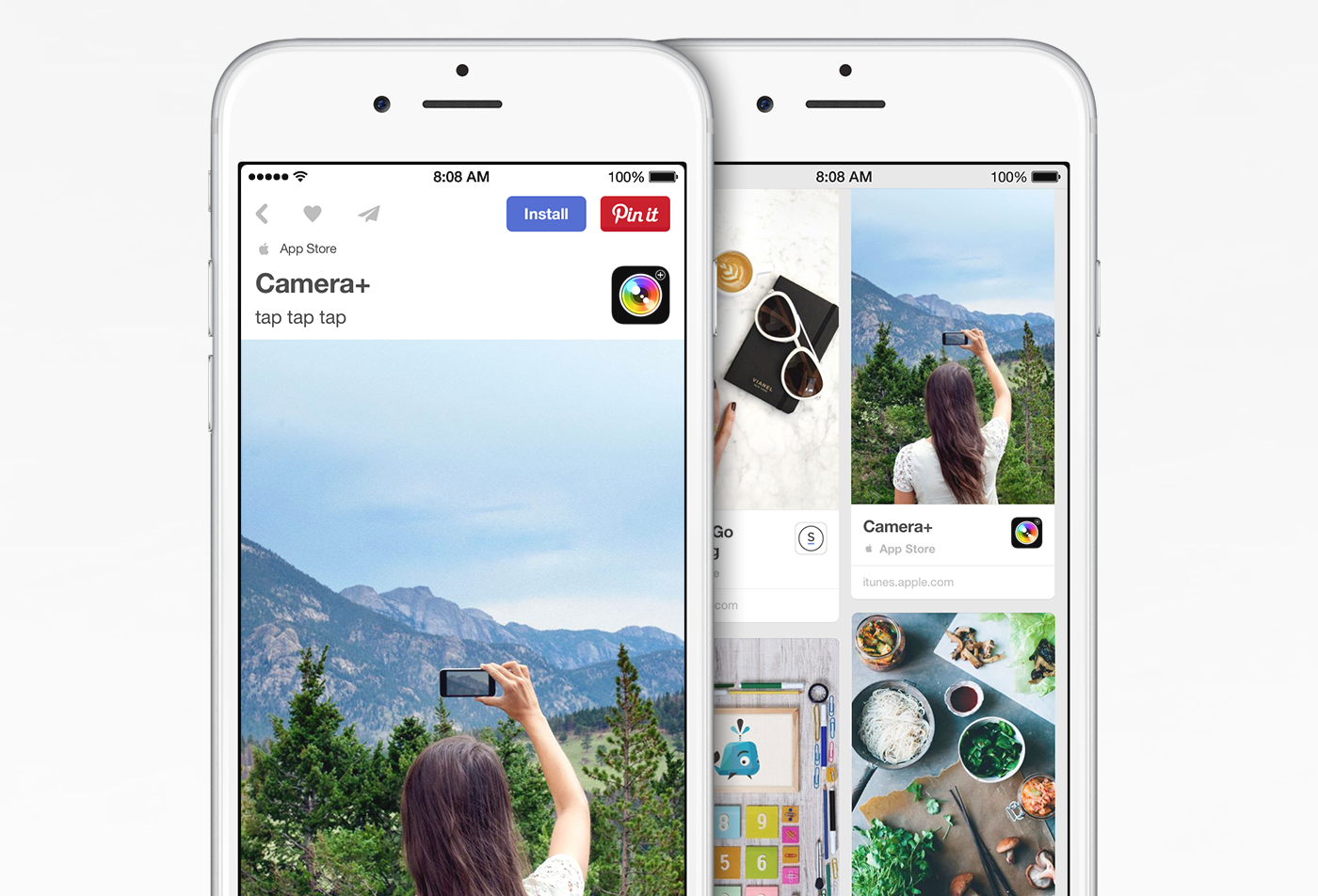 Pinterest App Pins iOS