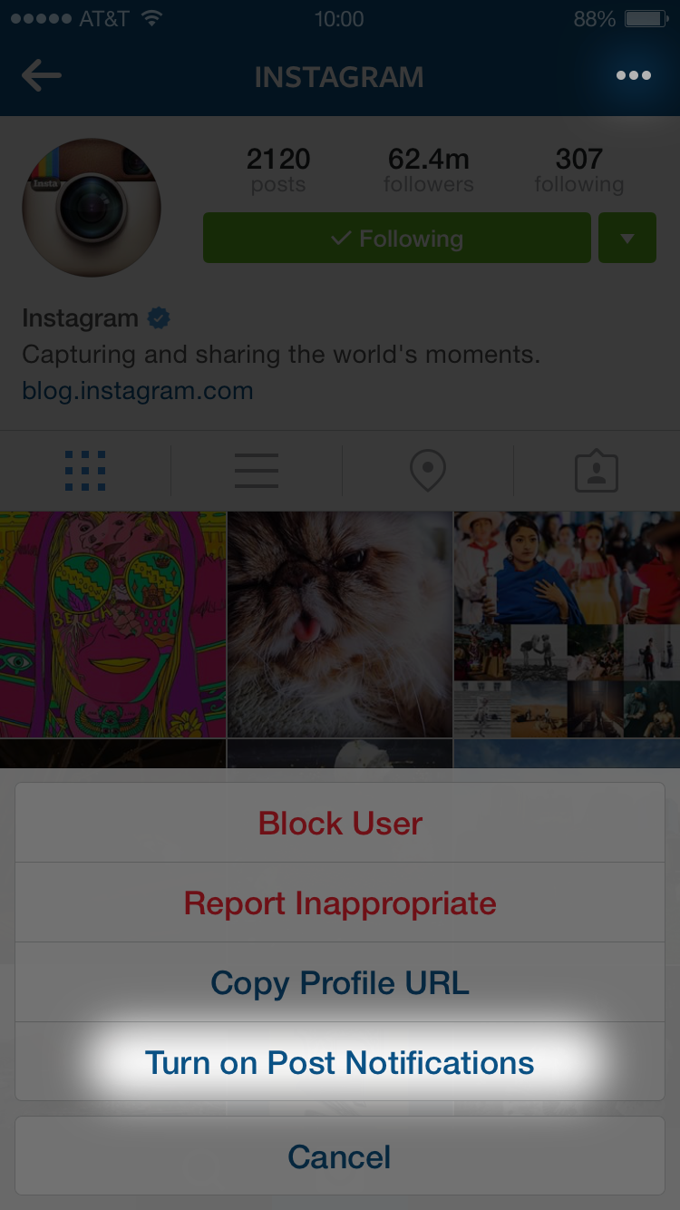 Instagram Post Notification