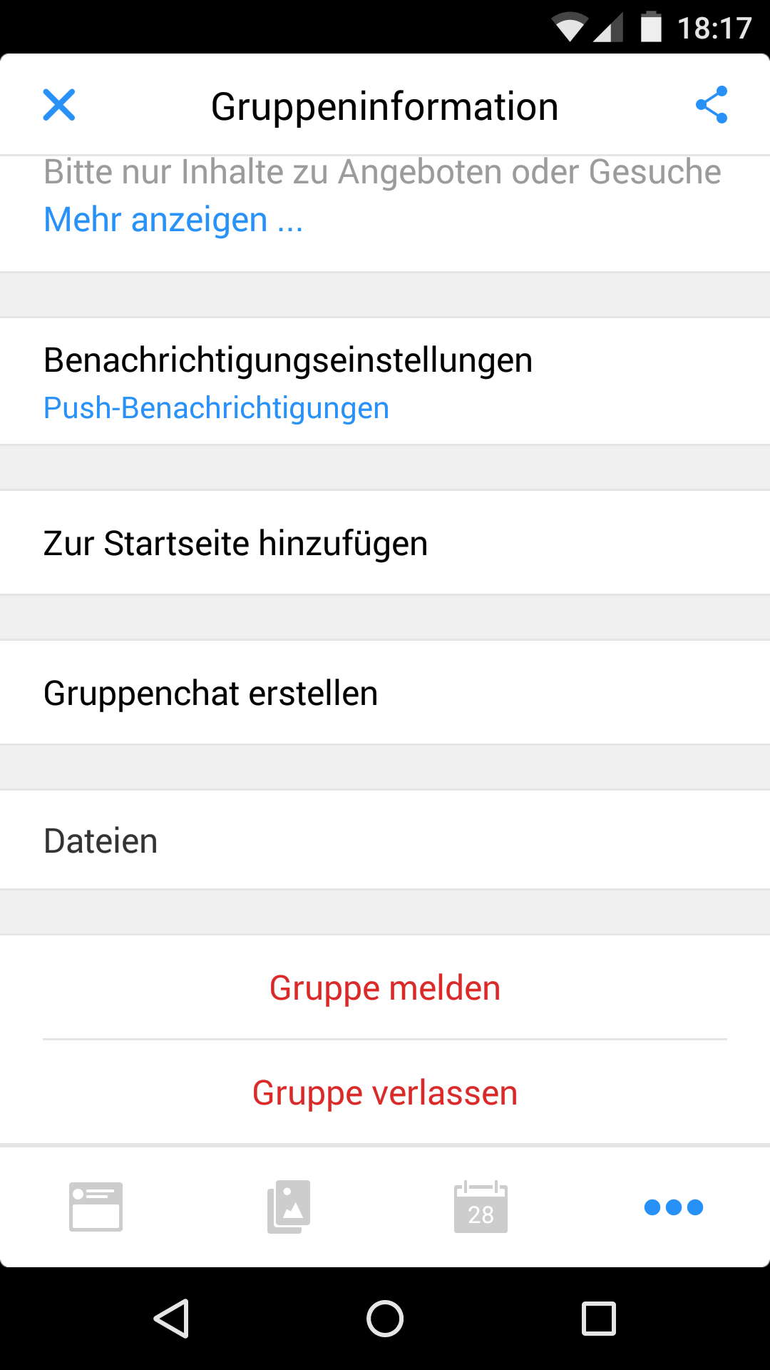 Facebook Groups Gruppenchat