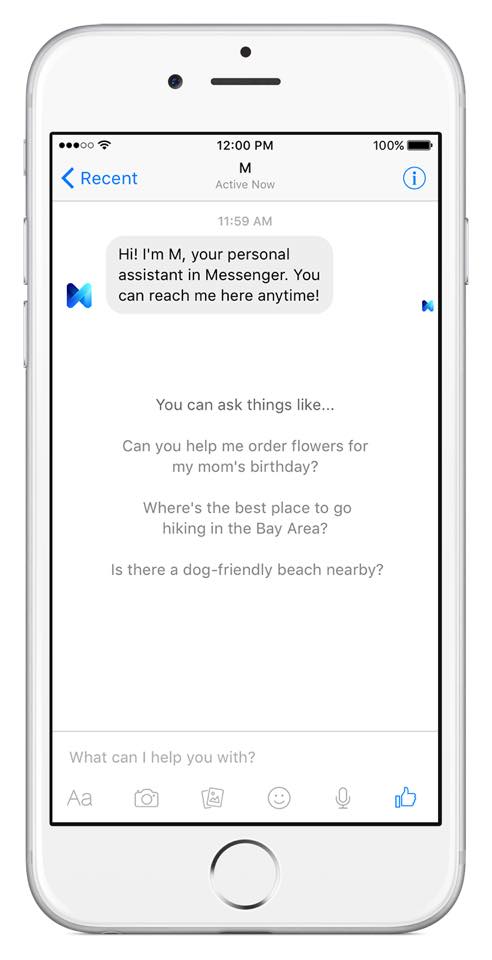 facebook m personal assistant