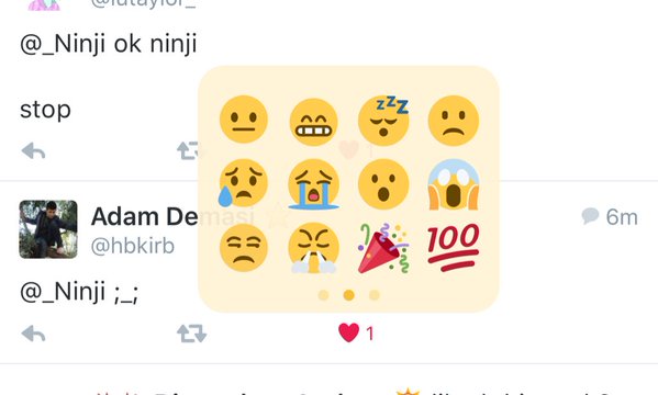 twitter emoji reaktionen