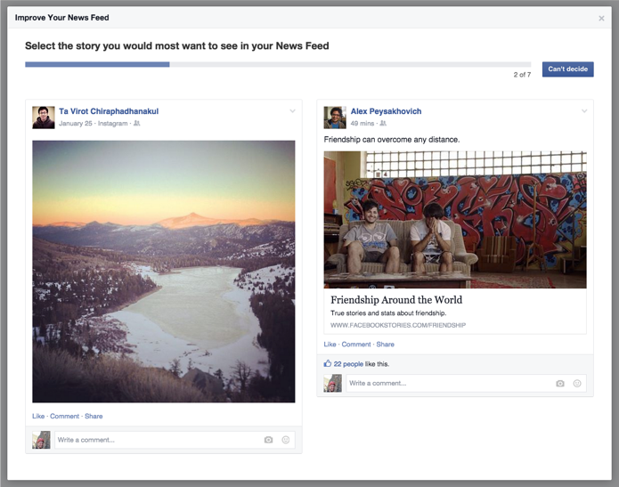 facebook improve news feed