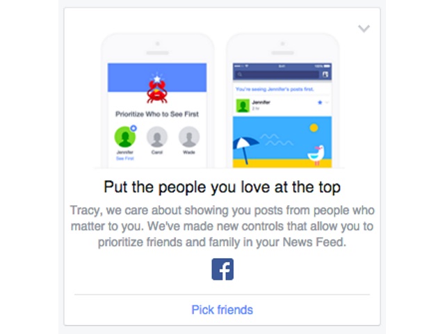 facebook Put The People You Love At The Top