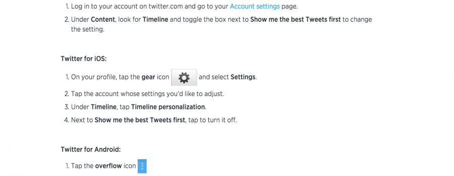 twitter timeline best tweets first