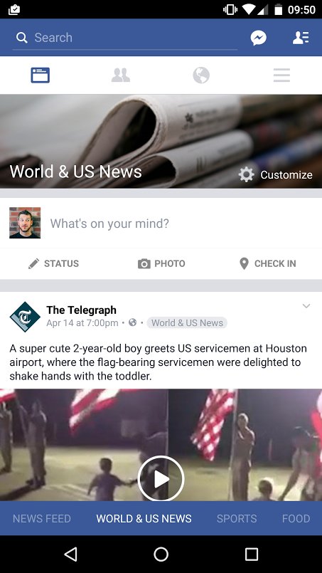 newsfeed redesign