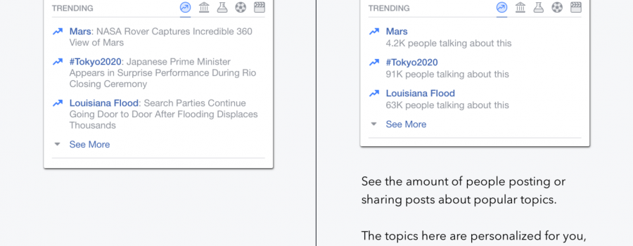 facebook trending-funktion