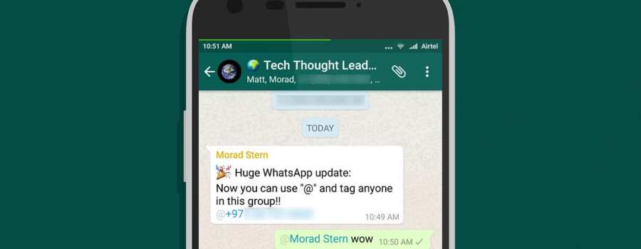 whatsapp nutzer-markierung