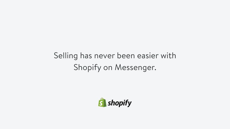shopify messenger verkaufsplattform
