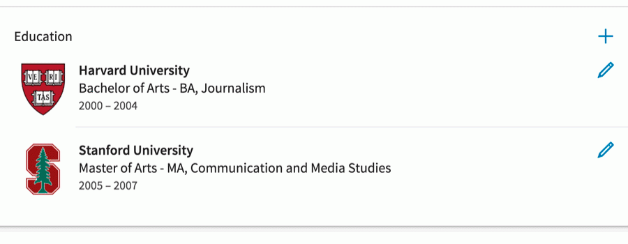linkedin profil-bearbeitung