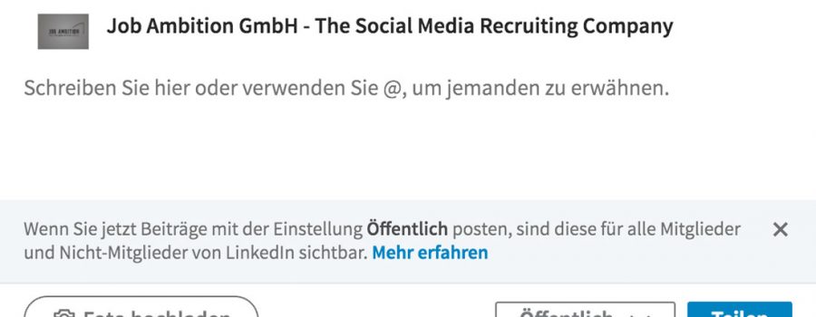 linkedin öffentliche beiträge