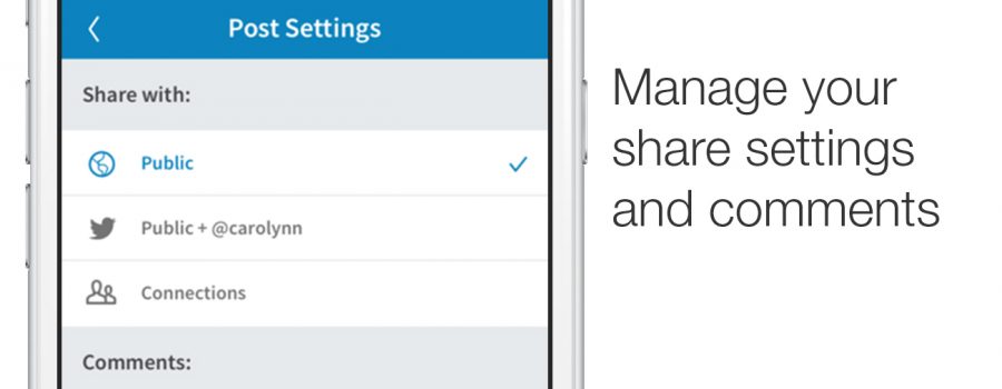 linkedin beiträge teilen