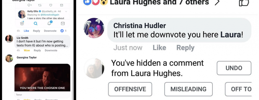facebook downvote-button test