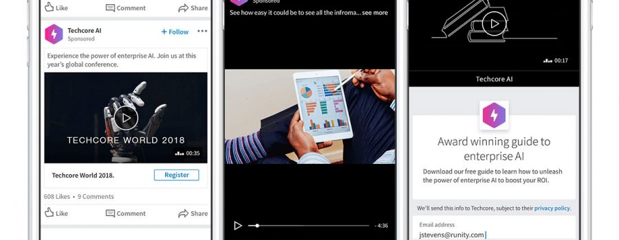 linkedin native video ad's