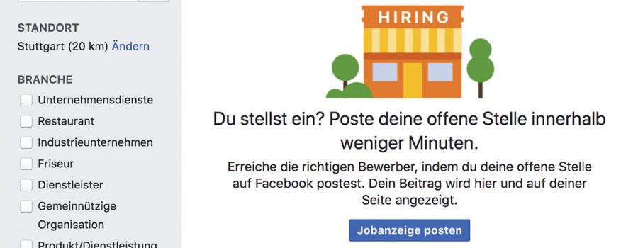 jobs auf facebook