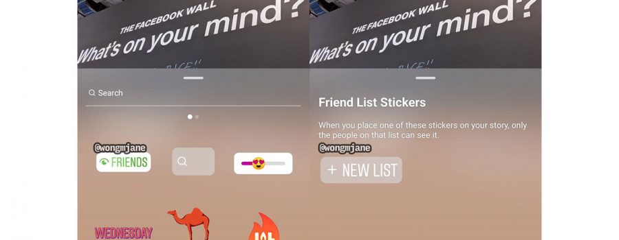 instagram friend list stickers