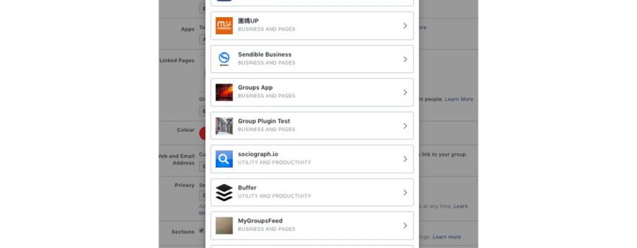 facebook apps for groups