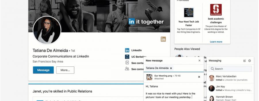 linkedin messaging-funktion updates