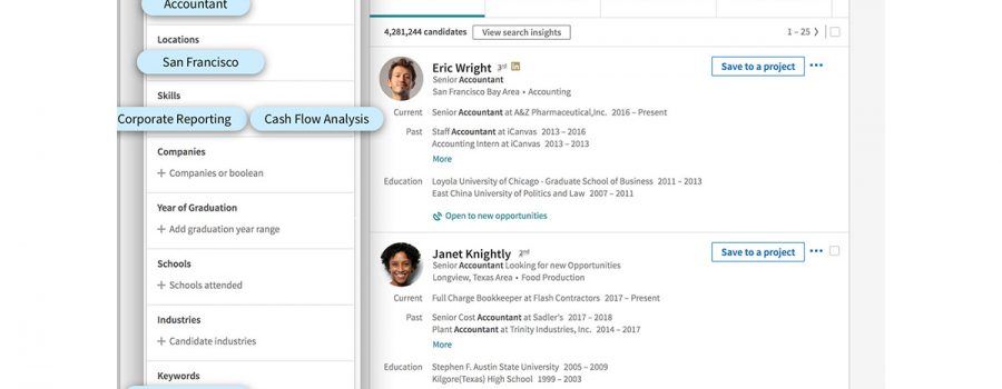 linkedin-recruiter funktionen