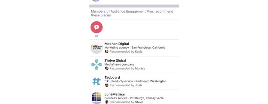 facebook gruppen recommendations