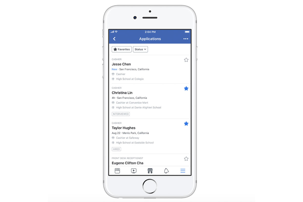 facebook jobs-funktionen