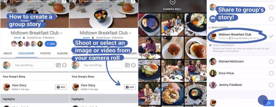facebook stories gruppen