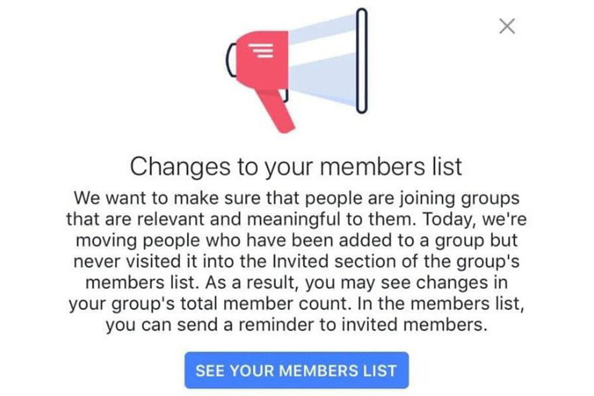 facebook gruppeneinladungen